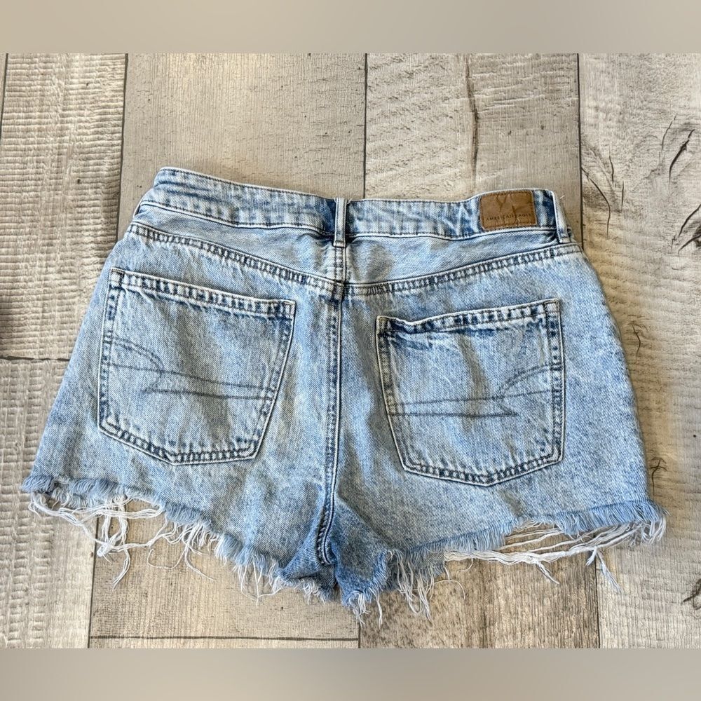 American Eagle Outfitters Distressed Tomgirl Denim Shorts - Picture 2 of 4